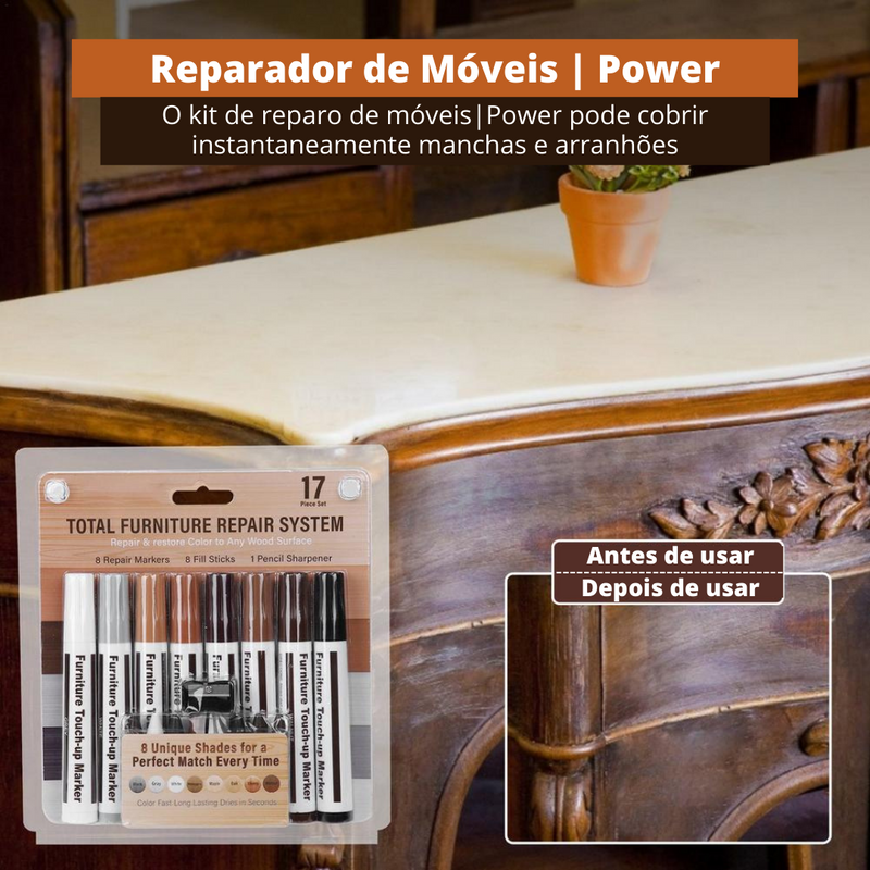 Reparador de Móveis 17 Peças | Power