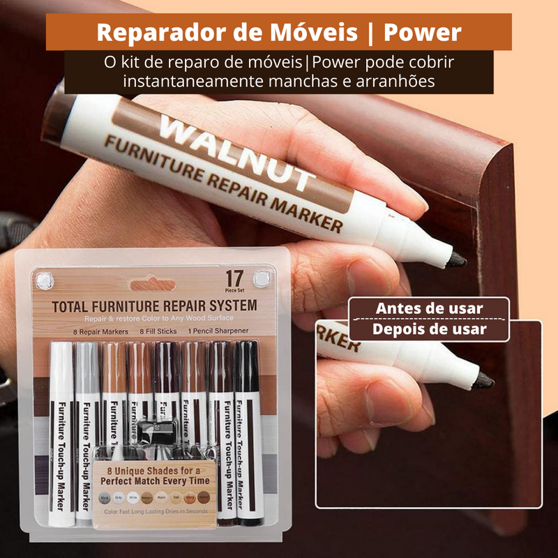 Reparador de Móveis 17 Peças | Power