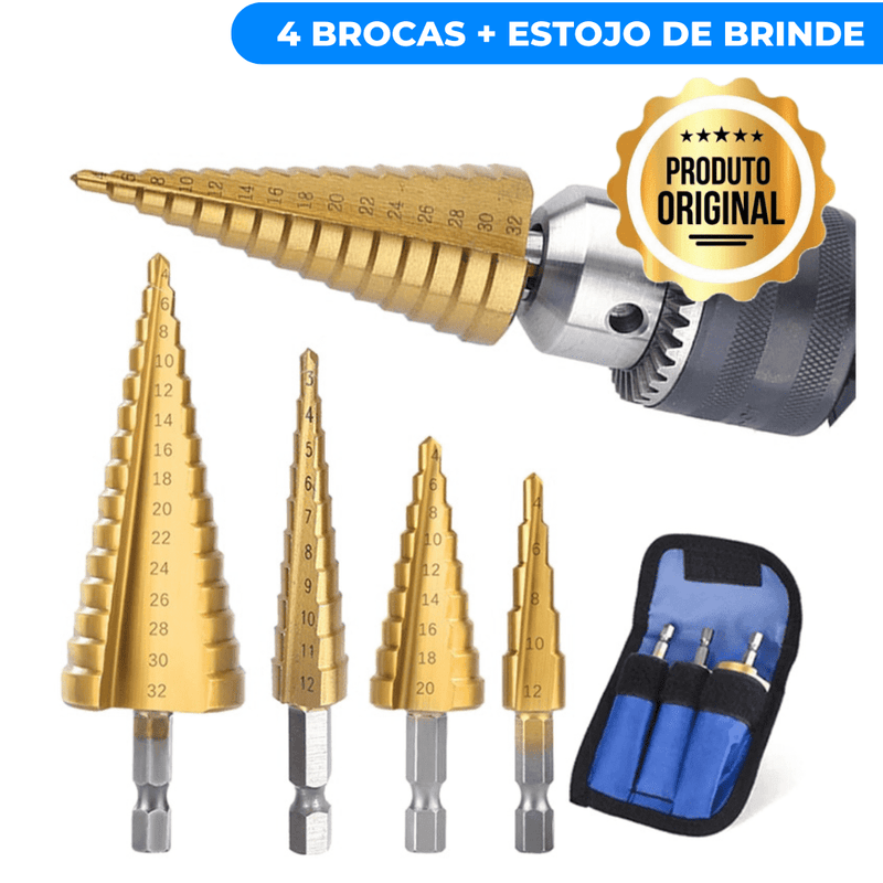 Broca Titânio MaxFuru | Kit Completo + Brindes Exclusivos 🎁