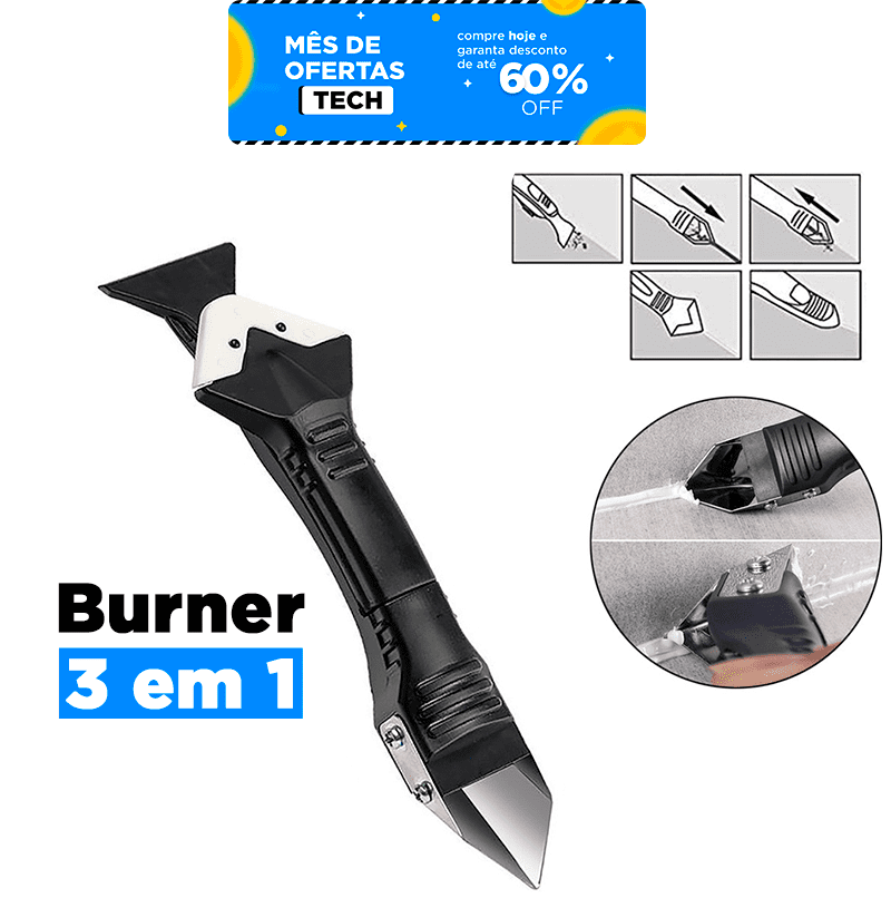 Removedor De Rejunte e Silicone | Burner 3 em 1