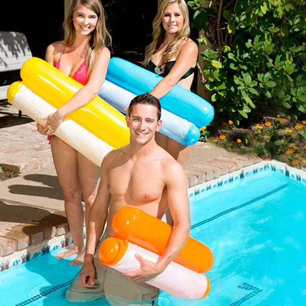 Boia de Piscina Rede Flutuante Verão 2023 | Compre 1 Leve 2