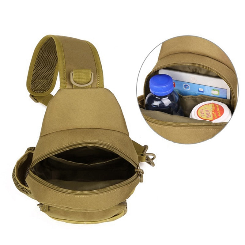 Bolsa Militar de Ombro Masculina