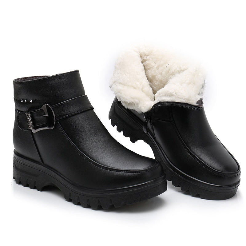 Bota de Inverno Feminina Acolchoada | WinterCozy