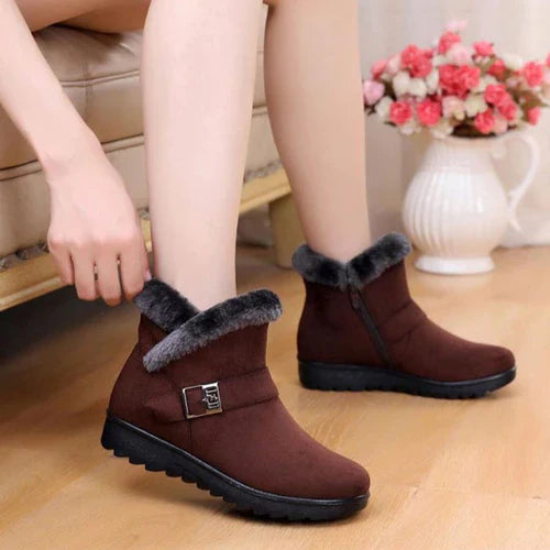 Bota de Inverno Feminina Aveludada | LuxeVelvet