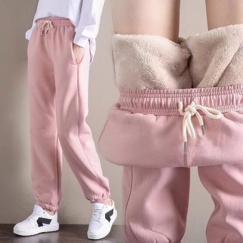 Calça Moletom Feminina Forrada em Lã | CozyWarm