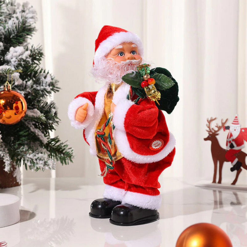 Papai Noel Dançarino Eletrônico Para Decoração De Natal