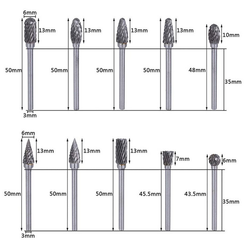 Brocas Rotativas Conjunto Com 10 Peças | Clean Wood