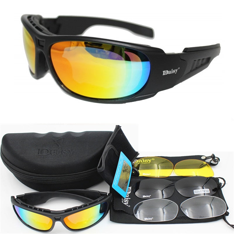 Óculos Motociclista Rider com Adaptação para Lentes de Grau Dia e Noite 4 Lentes