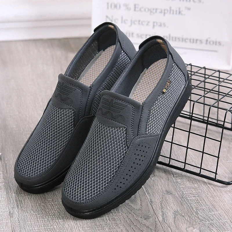 Sapato Mocassim Masculino de Malha Respirável