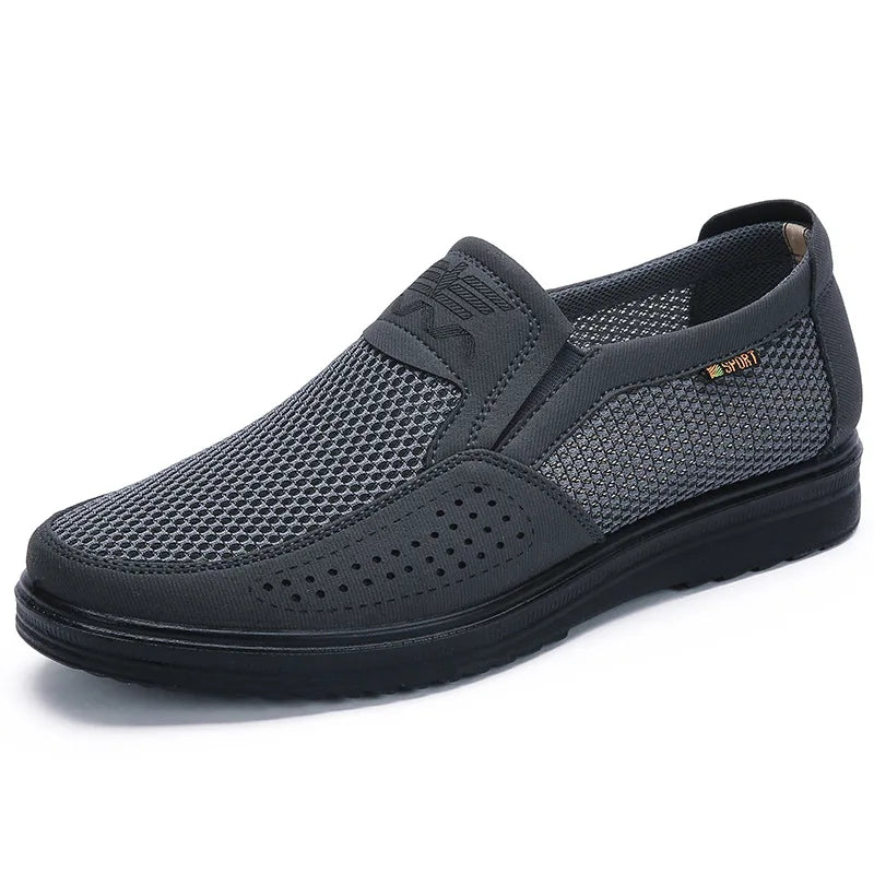 Sapato Mocassim Masculino de Malha Respirável