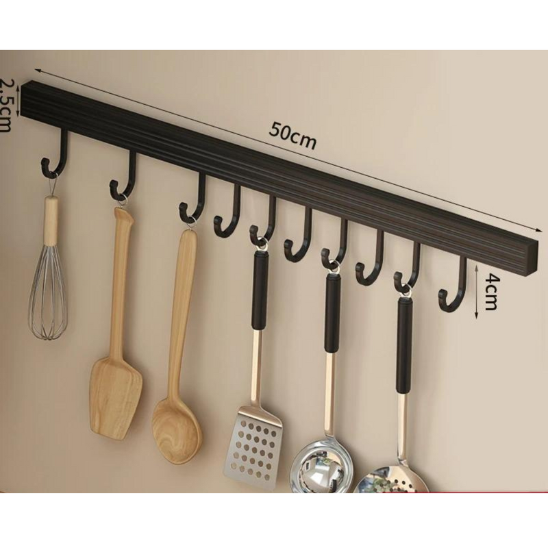 Suporte para Utensílios de Cozinha em Alumínio