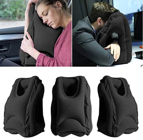 Travesseiro Ergonômico Inflável para Viagens