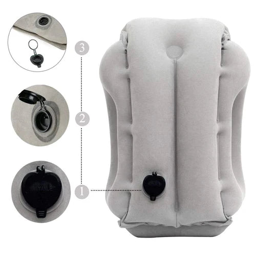 Travesseiro Ergonômico Inflável para Viagens