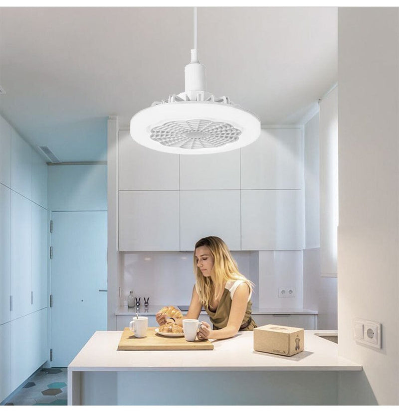 Luminária LED com Ventilador de Teto | EcoLight